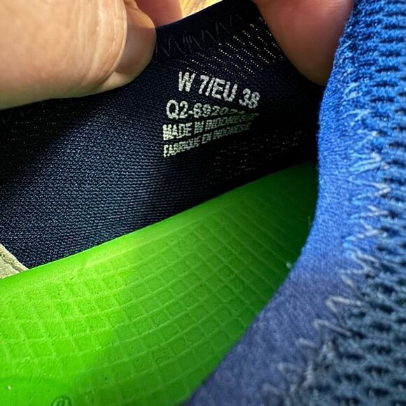 OOFOS OOmg Low Shoe Recovery Comfort Sneakers Slip On Navy White Women’s Size 7 - Picture 6 of 7